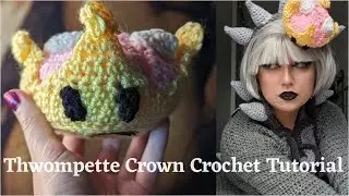 Thwompette Cosplay Crown Crochet Tutorial