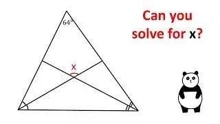 Can You Find Angle X? Geometry video.