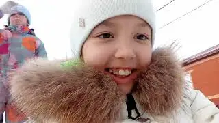 Влог) 📸 Зима 30 октября 😱 Катаемся на ватрушке .