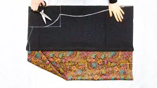 FITS ALL SIZES 😍 Very Easy Way Elegant Coat Cutting and Sewing for Winter