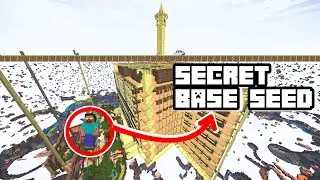 Herobrine UNDERGROUND Base *SEED* in Minecraft