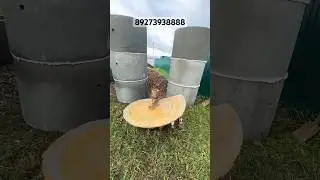 Разгрузка колец, собираем шахты. 