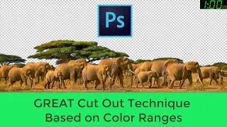 Photoshop: GREAT Cut Out Technique Based on Color Ranges