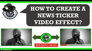 How to make a Breaking News ticker / scroller on a video | Scrolling news video effect #ffmpeg