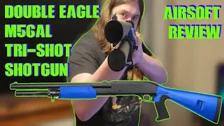 Double Eagle M56AL Tri-Shot Airsoft Shotgun Review