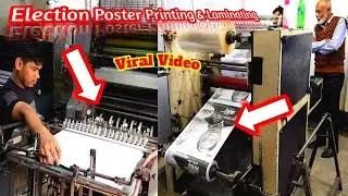 Election Poster Printing And Laminating Process In India. Campaign Poster Printing.