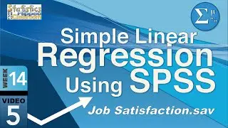 How to do Simple Linear Regression in SPSS (14-5)