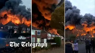 Hessle fire: Explosions heard as firefighters tackle huge blaze