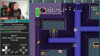 Quick Tutorial on Diver Down (Holy Diver) and Ice Breaker glitches in ALTTP!