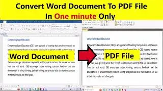 How to convert word document into pdf file