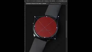 How to add image on smart watch mockup using Photoshop! #shorts