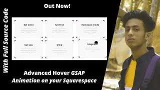 How to add Fancy Cursor Animations GSAP   Cursor effects on squarespace in 2022 By jishaansinghal