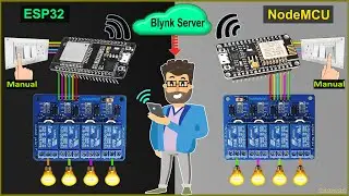 Smart Home Automation System with multiple ESP32 NodeMCU IoT network with Blynk | IoT Projects 2021