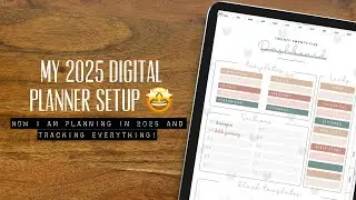 How I am digital planning in 2025 // My 2025 digital planning setup in goodnotes. Planner peace!!