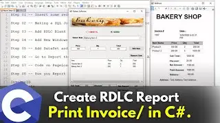 How to Create RDLC Report/ Print Invoice/ in C#.Net with SQL Server in 2024