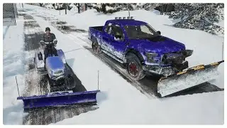 I Have a Snow Removal Fleet in Snow Plowing Simulator