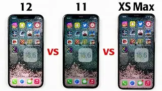 iPhone 12 vs iPhone 11 vs iPhone XS Max in 2023 - iOS 16.6 SPEED TEST