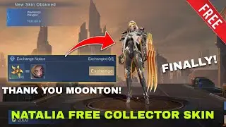 FINALLY! I GOT FREE NATALIA COLLECTOR SKIN | MOBILE LEGENDS FREE SKIN EVENT