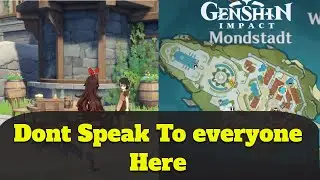 Genshin impact All Quest Items & MondStadt Npcs With Rewards Guide