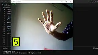 hand detection  and finger count using #python #opencv  #mediapipe #ai