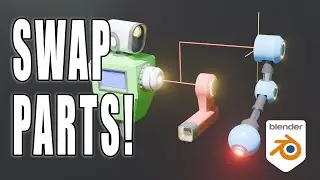 Swap Parts, Objects, and Instances Quickly and Easily in Blender!