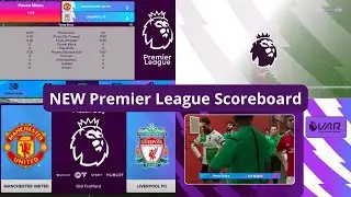 PES 2021 New Premier League Scoreboard 23-24