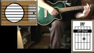 Hey Jude - The Beatles - Acoustic Guitar Lesson (detune by 1 fret)