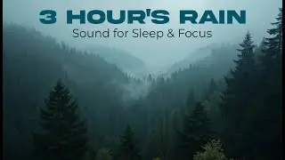 Rain Sounds for Sleeping, Studying, and Relaxation | 3 Hours of Forest Rain White Noise