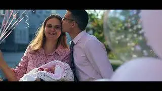 Красивая выписка из роддома Новосибирска 2022. Видеограф и фотограф на встречу малыша в роддом
