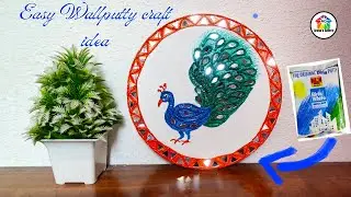 Wall putty craft idea | Simple lippan art | Easy wall Hanging idea | Handmade gift| DIY Home decore