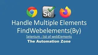 FindElements | List of WebElements | Handling Multiple WebElements