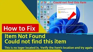 How to Fix Could not find this item || Item Not Found This is no loger located in