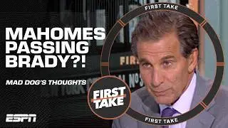 Patrick Mahomes over Tom Brady?! 🐐 Mad Dog explains how a Chiefs 3-peat would help 📈 | First Take