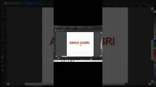 How to Create 3D Text Effet in CorelDraw 2022 Tutorial I3D Text in CorelDraw I Awais Sabri I