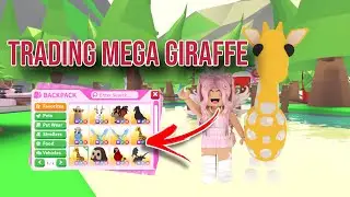 Trading Mega Giraffe In RICH Servers+ Games To Win Mega Legendarys