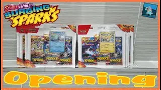 Pokémon Surging Sparks Triple Pack Blisters Opening!