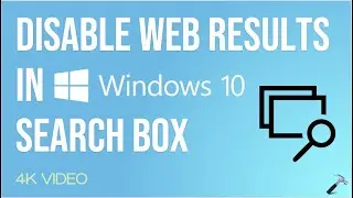 Disable web results in Windows 10 search box