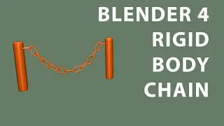 Blender 4 Rigid Body Chain simulation #videosforfreeeducation