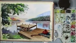 Watercolor Painting | How to Paint A Landscape in Watercolor