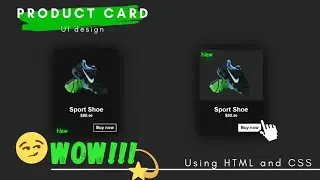 How to make CSS Product card UI design using HTML and CSS | CSS Creative Product Card UI Design