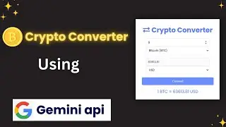 🪙Create Crypto Converter Using HTML Css Javascript And Google Gemini Api | Crypto | Api Projects