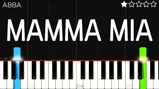 ABBA - Mamma Mia | EASY Piano Tutorial