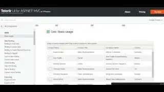 Telerik Kendo UI ASP.Net MVC Part 1