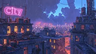 1980s Lofi City Vibes 💆‍♂️ Rainy Lofi Study Music 🌆 Lofi Rain For Sleep, Study And Focus