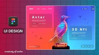 🚀 Visual Artist Website UI Design on @Figma 🔥 Figma UI/UX Design Tutorial for beginners