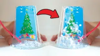 Create a Magical Paper Snowstorm in a Cup with This Christmas Craft