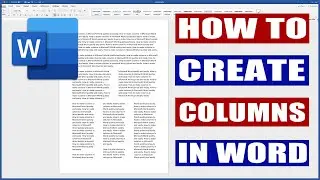 How to create columns in Word | Microsoft Word Tutorials