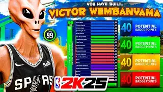 This ALIEN Victor Wembanyama Build Will TAKE OVER NBA 2K25...