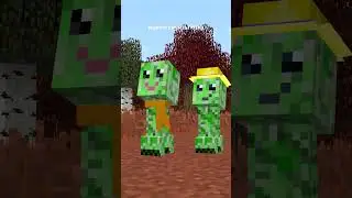 Три криперёнка в minecraft! 😱