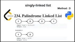 Palindrome Linked List | LeetCode | Data Structure | Python | Programming